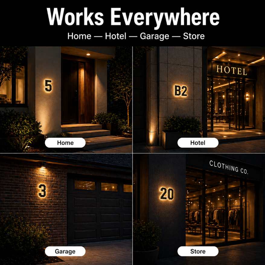 LumaPlate™ Solar Address Sign — Be Seen at Night | 50% OFF