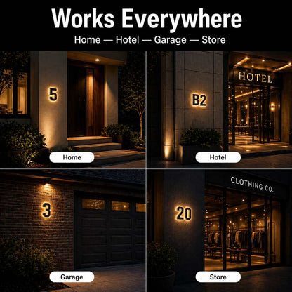 LumaPlate™ Solar Address Sign — Be Seen at Night | 50% OFF