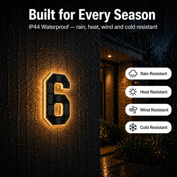 LumaPlate™ Solar Address Sign — Be Seen at Night | 50% OFF
