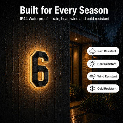 LumaPlate™ Solar Address Sign — Be Seen at Night | 50% OFF