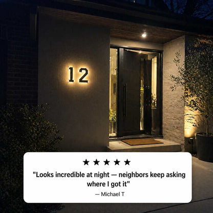 LumaPlate™ Solar Address Sign — Be Seen at Night | 50% OFF