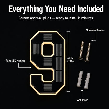 LumaPlate™ Solar Address Sign — Be Seen at Night | 50% OFF
