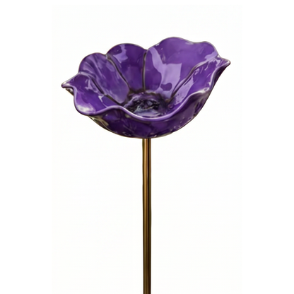 BloomBath™ | Poppy Bird Bath Garden Stake