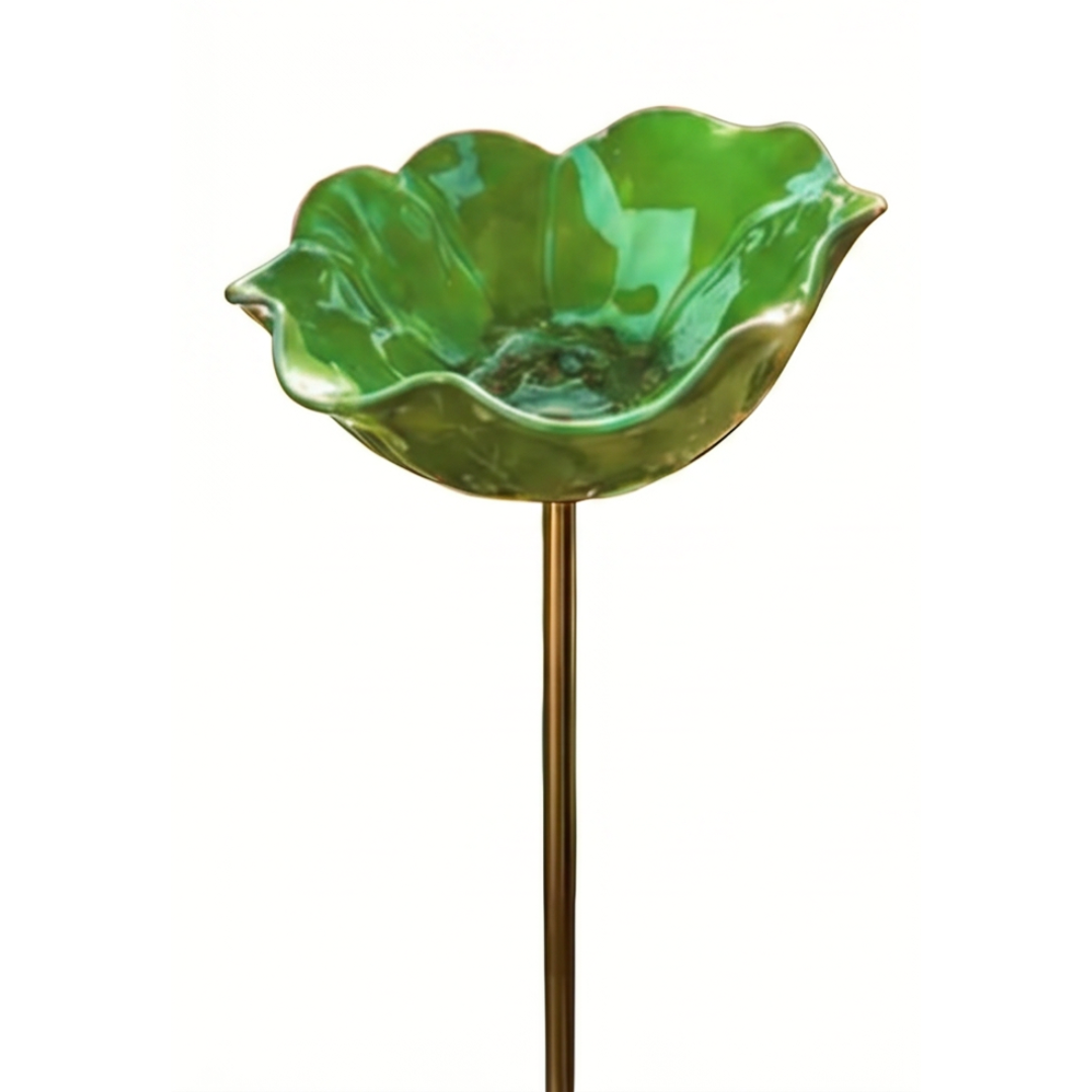 BloomBath™ | Poppy Bird Bath Garden Stake
