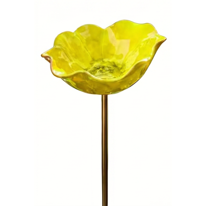 BloomBath™ | Poppy Bird Bath Garden Stake