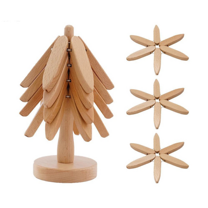 Hearthwood™ Rustic Wooden Trivet Pads
