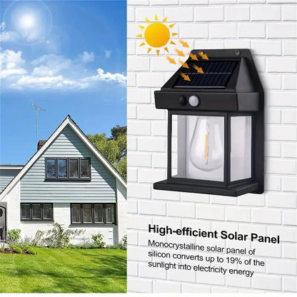 LumaVeil™ Solar Wall Lantern – 50% OFF | Motion Sensor & Auto Night Light