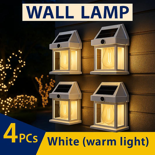 LumaVeil™ Solar Wall Lantern – 50% OFF | Motion Sensor & Auto Night Light