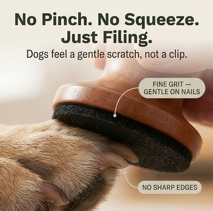 PawFile™ | Silent Wooden Dog Nail File