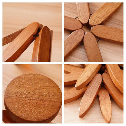 Hearthwood™ Rustic Wooden Trivet Pads