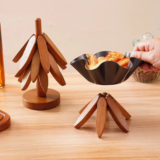 Hearthwood™ Rustic Wooden Trivet Pads