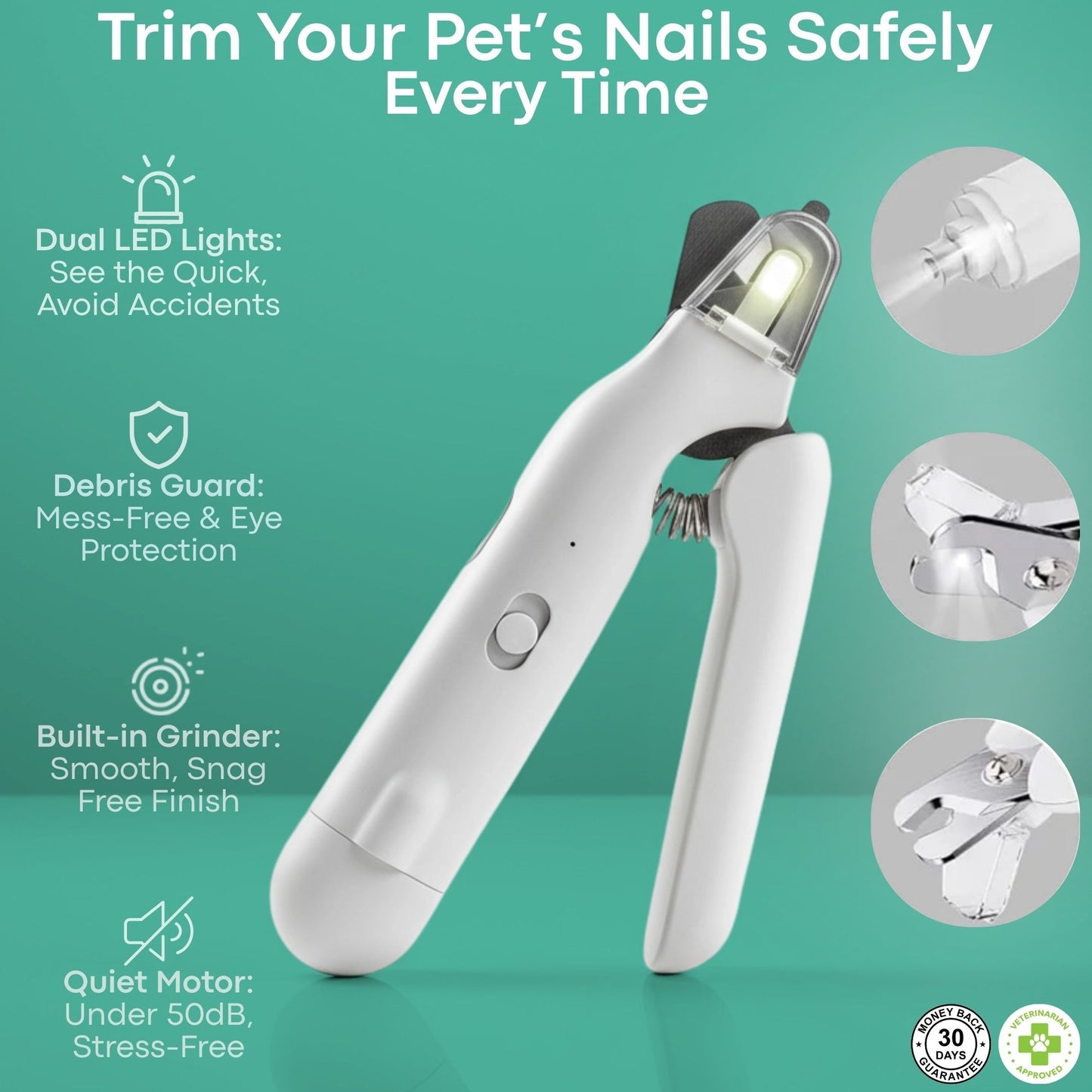 PawLume™ Dual-LED Pet Nail Clipper + 50% Off Today