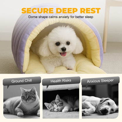 PurrHaven™ – Plush Pet Cave Bed (50% OFF)