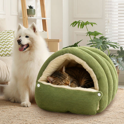 PurrHaven™ – Plush Pet Cave Bed (50% OFF)